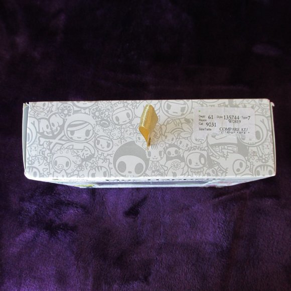 Tokidoki Itzy Ritzy Salaryman Blue Leather Baby Moccasins Size 6-12 Months - Picture 9 of 10